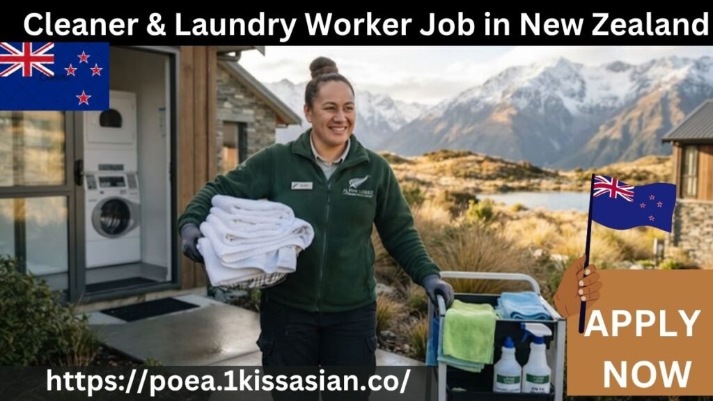 Cleaner & Laundry Worker Job in New Zealand