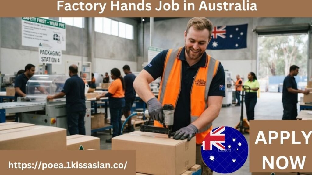 Factory Hands Job in Australia